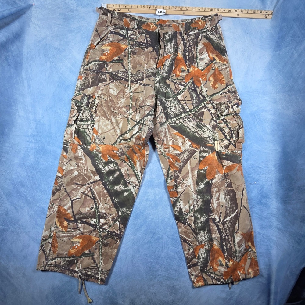 Outfitters Ridge Mens XL 40x31 Fusion 3-D Camo Cargo Pants Hunting 46M300